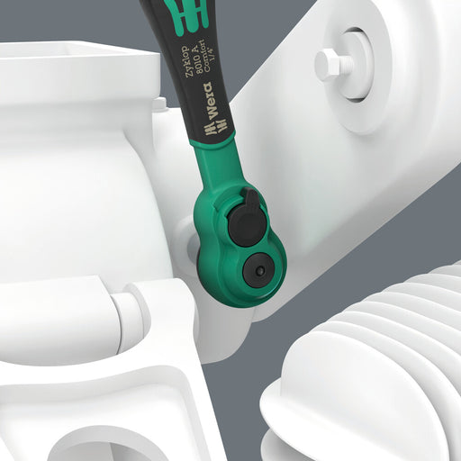 Wera 8010 A Zyklop Comfort ratchet, with reversing lever, with 1/4" drive, 1/4" x 144 mm 05005600001, view 2