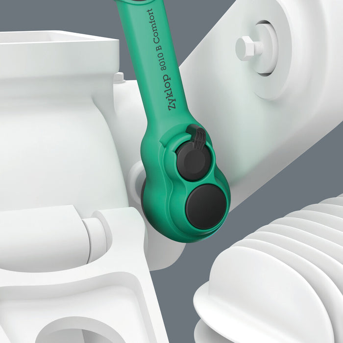 Wera 9724 Foam insert 8010 B Zyklop Comfort ratchet set 1, 3/8", 16 pieces 05150114001, view 6