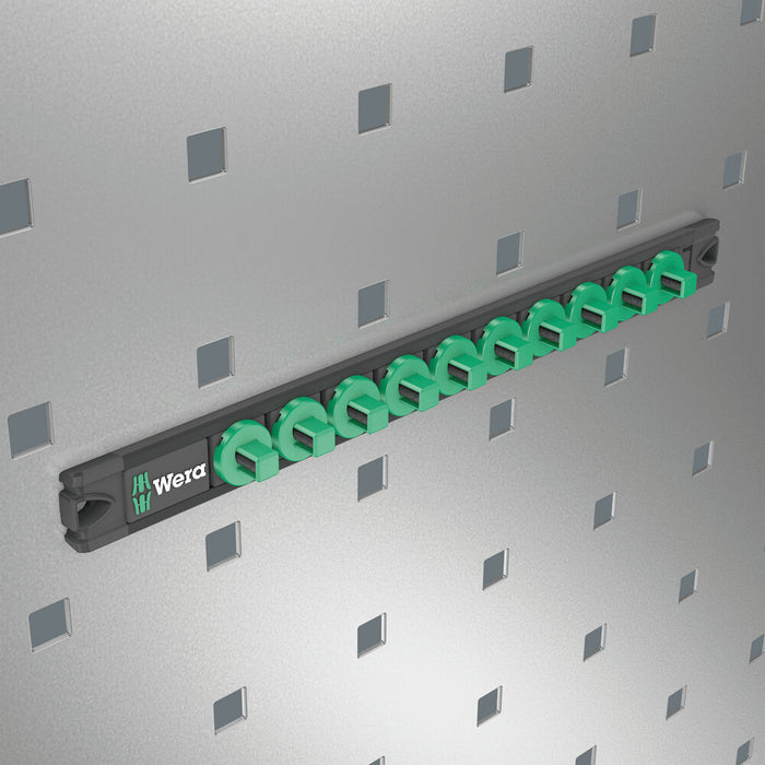 Wera 9601 Magnetic socket rail, 3/8", empty, 30 x 340 mm 05136421001, view 3