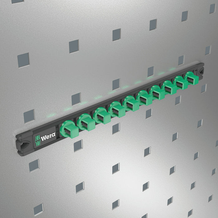 Wera 9602 Magnetic socket rail, 1/2", empty, 30 x 370 mm 05136422001, view 3