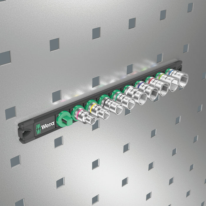 Wera Magnetic socket rail B 4 Zyklop socket set, 3/8" drive, 9 pieces 05005430001, view 7
