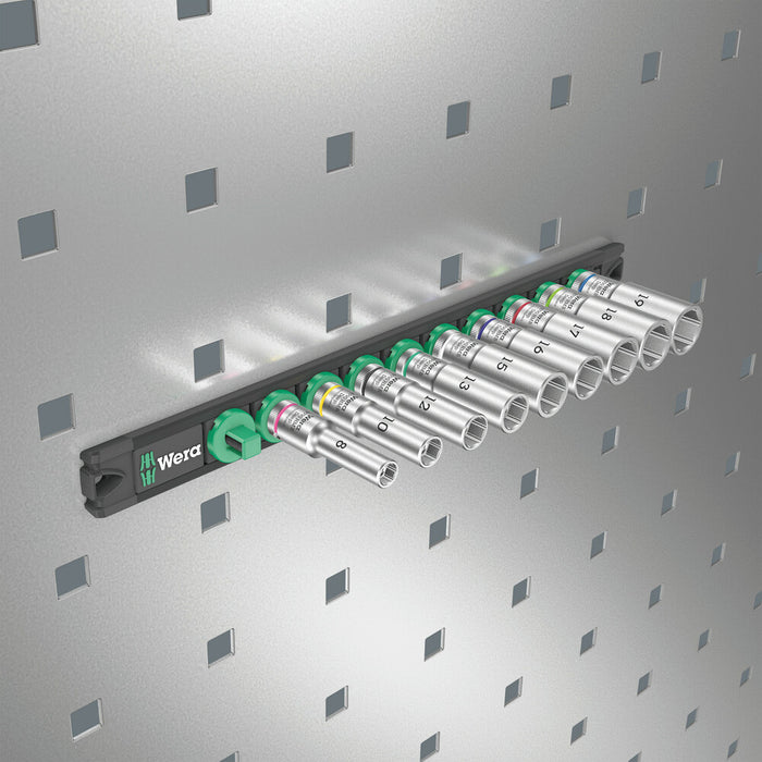Wera Magnetic socket rail B Deep 1 socket set, 3/8" drive, 9 pieces 05005440001, view 9
