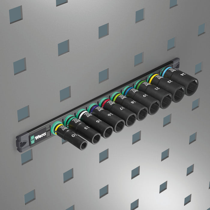 Wera 9660 Magnetic rail B Impaktor Deep 1 socket set, 3/8" drive, 10 pieces 05005590001, view 7
