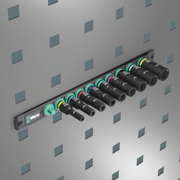 Wera 9661 Magnetic rail B Impaktor Deep Imperial 1 socket set, 3/8" drive, 9 pieces 05005591001, view 7