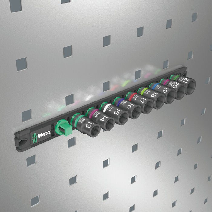 Wera Magnetic socket rail C Impaktor 1 socket set, 1/2" drive, 9 pieces 05005490001, view 8