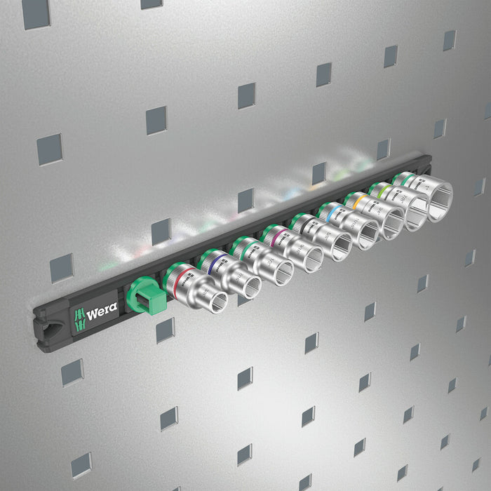 Wera Magnetic socket rail C Imperial 1 Zyklop socket set, 1/2" drive, imperial, 9 pieces 05005480001, view 7