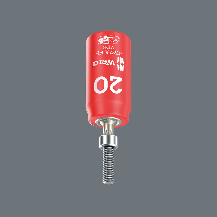 Wera 8767 A VDE HF TORX® Zyklop Bit socket, insulated, with 1/4" drive, with holding function, TX 10 x 36 mm 05005920001, view 3