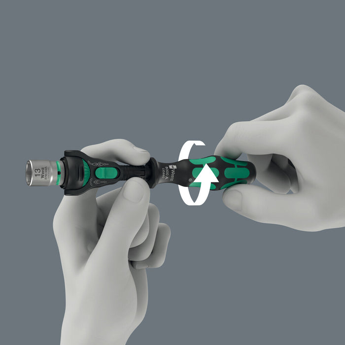 Wera 8000 A Black Edition Zyklop Speed Ratchet with 1/4" drive, 1/4" x 152 mm 05135880001, view 5