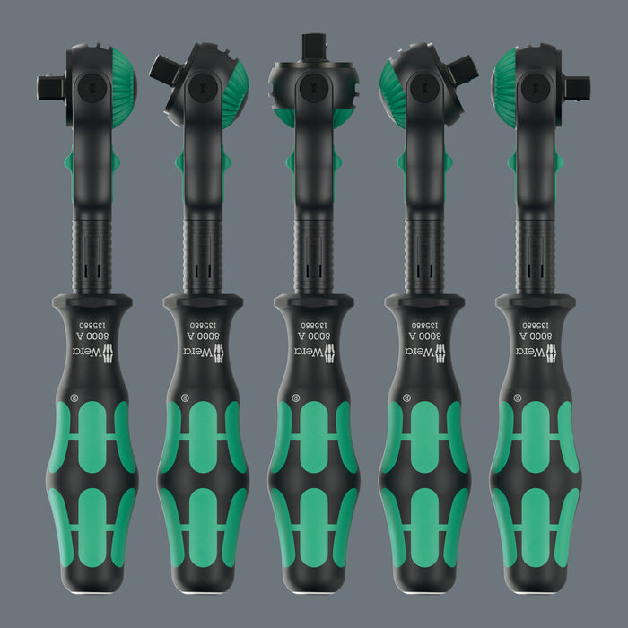 Wera 8000 A Black Edition Zyklop Speed Ratchet with 1/4" drive, 1/4" x 152 mm 05135880001, view 4