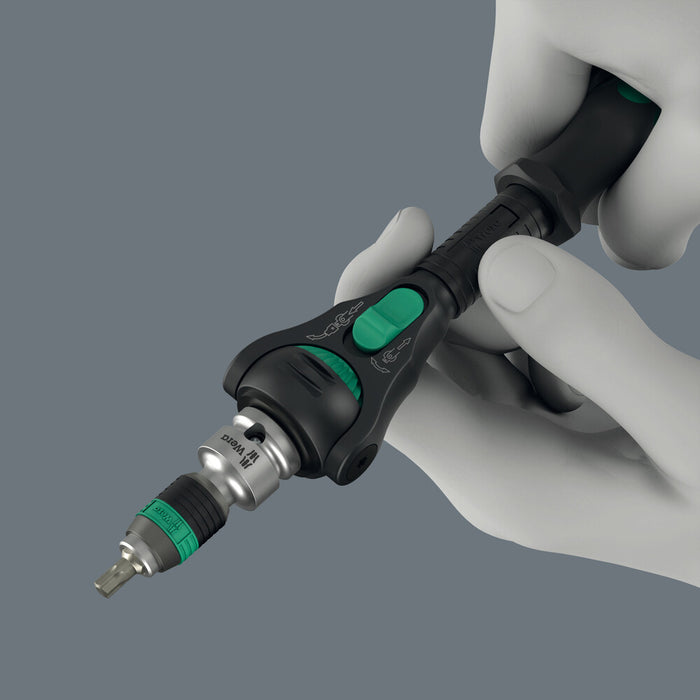Wera 8000 A Black Edition Zyklop Speed Ratchet with 1/4" drive, 1/4" x 152 mm 05135880001, view 8