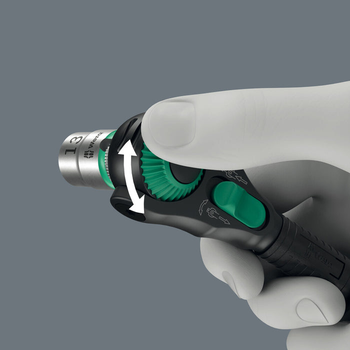 Wera 8000 C Black Edition Zyklop Speed Ratchet with 1/2" drive, 1/2" x 277 mm 05135882001, view 6