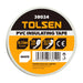 Tolsen 38024 PVC Electrical Insulating Tape White 3/4 inch x 10 yd