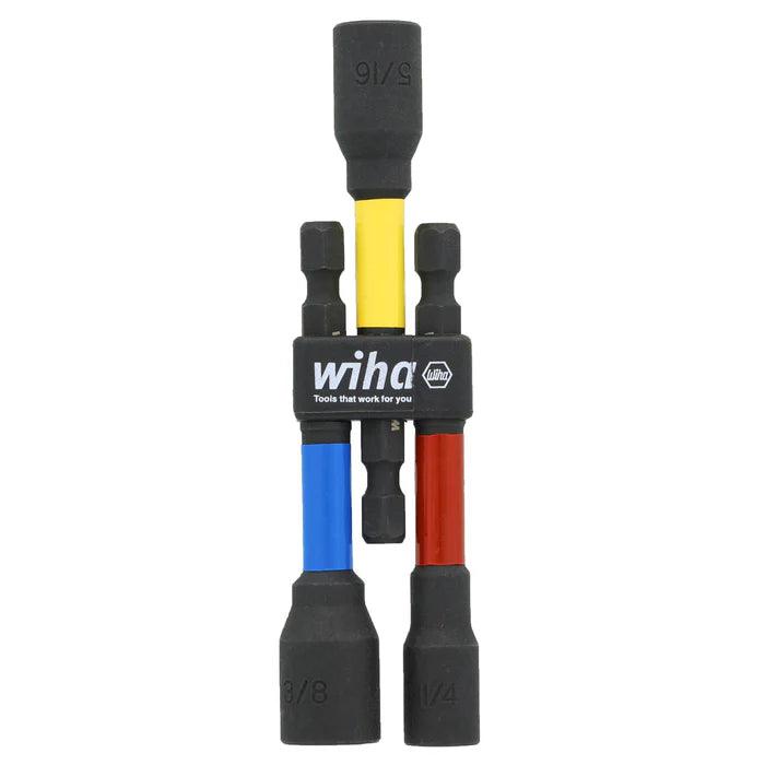 3 Piece Color Coded Magnetic Nut Setter SAE Set 3" 70489