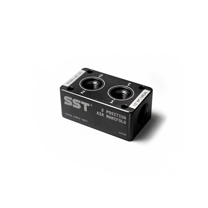SST039-02  Aluminum Air Manifold - 2 Ports