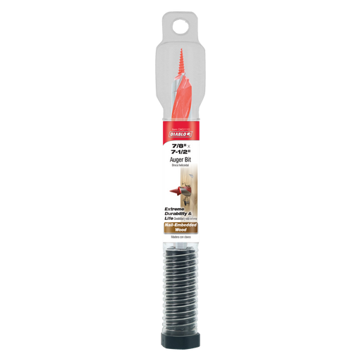 Diablo DAG1110 7/8" x 7-1/2" Auger Bit for Wood & Nail-Embedded Wood - Package image