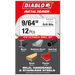Diablo DMD964JB 9/64" Metal Demon™Drill Bits for Mild, Hardened and Stainless Steels - Package image