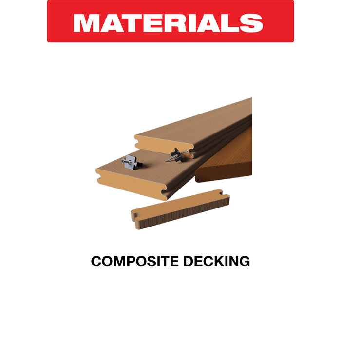 Diablo DJT144DHM 4" 5/7TPI Carbide Jig Saw Blade for Composite Decking - Materials image