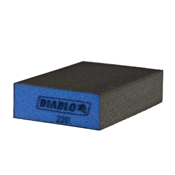 Diablo DFBLBLOMFN01G 5" x 3" x 1" 220-Grit Large Flat Edge Sanding Sponge - Main image
