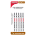 Diablo DJT101D5 4" 6TPI High Carbon Steel Jig Saw Blades for Clean Wood (5-pk) - Package image