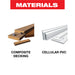 Diablo D0744CD 7-1/4" x 44-Teeth TrexBlade™ Saw Blade for Composites and Plastic - Materials image