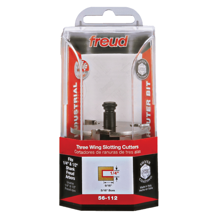 Freud 56-112 1/4" Slot Three Wing Slotting Cutter - Package image