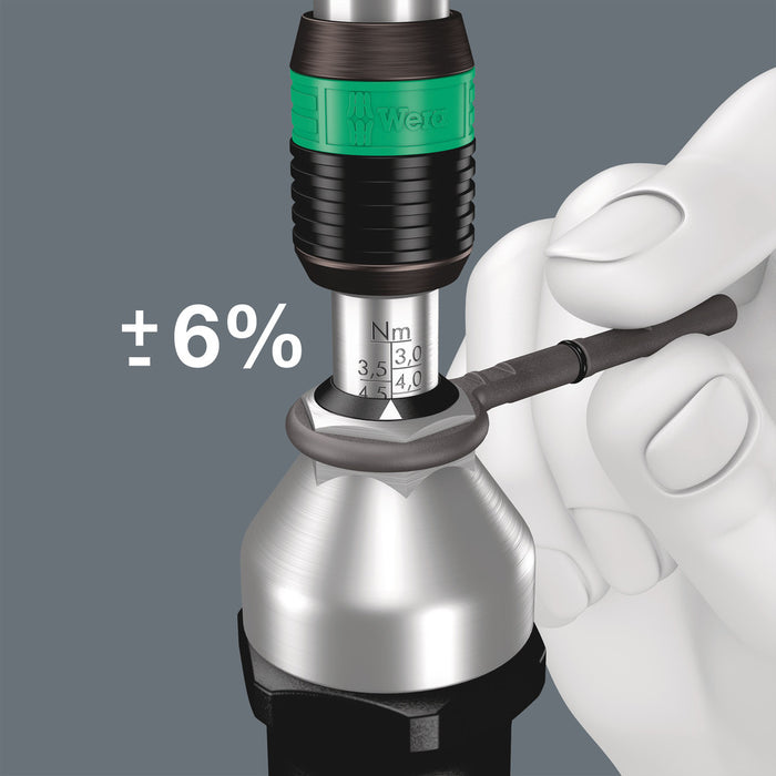 Wera Series 7400 Kraftform pistol handle, adjustable torque screwdrivers (3.0-8.8 Nm) with Rapidaptor quick-release chuck, 7442 x 3.0-6.0 Nm 05074702001, view 6