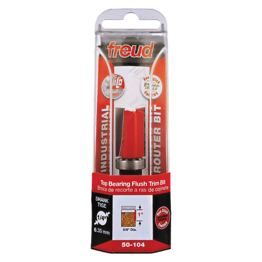 Freud 50-104 5/8" (Dia.) Top Bearing Flush Trim Bit - Package image