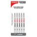 Diablo DJT127D5 Diablo 4" 8 TPI High Speed Steel T-Shank Jig Saw Blades for Aluminum (5-pk) - Package image