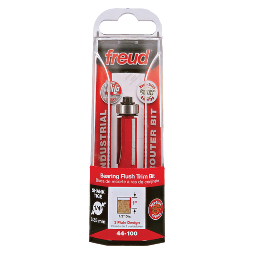 Freud 44-100 1/2" (Dia.) Bearing Flush Trim Bit - Package image