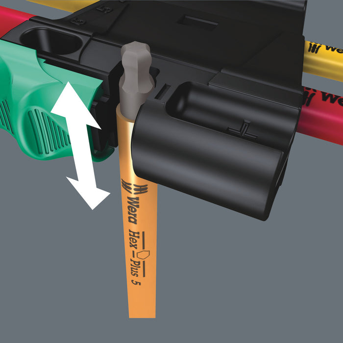 Wera 950/7 Hex-Plus Multicolour Magnet 1 L-key set, metric, BlackLaser, 7 pieces 05022534001, view 7