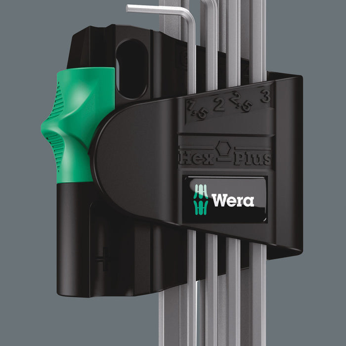 Wera 950/7 Hex-Plus Magnet 1 Magnetic L-key set, metric, chrome-plated, 7 pieces 05022101001, view 4