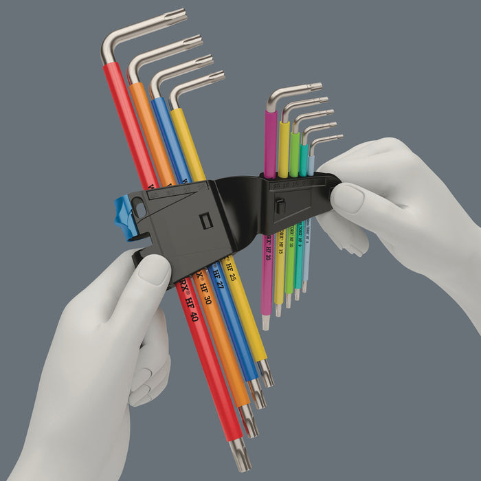 Wera 3967/9 TX SXL Multicolour HF Stainless 1 L-key set with holding function, stainless, 9 pieces 05022689001, view 8