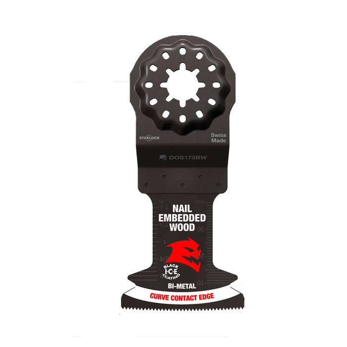 Diablo DOS175BW3 1-3/4" Diablo Demo Demon™ Starlock Bi-Metal Oscillating Blades for Nail-Embedded Wood (3-pk) - Main image
