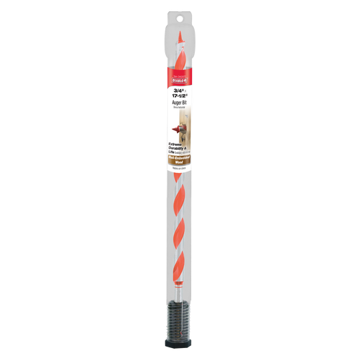 Diablo DAG3070 3/4" x 17-1/2" Auger Bit for Wood & Nail-Embedded Wood - Package image