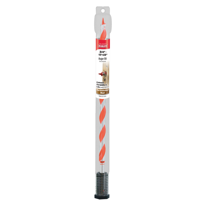 Diablo DAG3070 3/4" x 17-1/2" Auger Bit for Wood & Nail-Embedded Wood - Package image