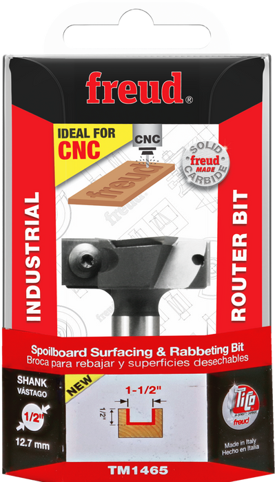 Freud TM1465 MDF Spoilboard Surfacing & Rabbeting Bit - Package image