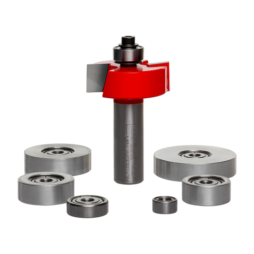Freud 32-524 flush, 1/8",1/4",5/16",3/8",7/16",1/2" Depth Rabbeting Bit with Bearings - Main image