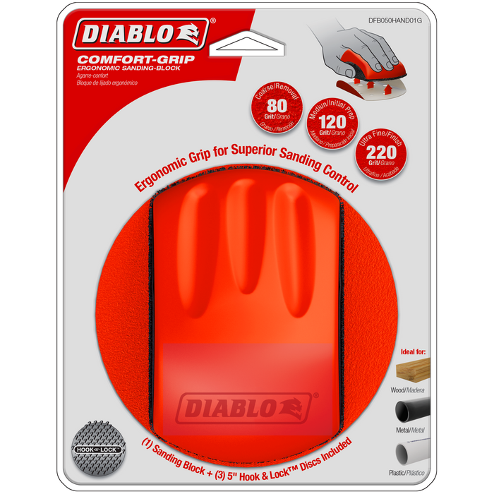 Diablo DFB050HAND01G Diablo Comfort-Grip™ Hand Sanding Block - Package image