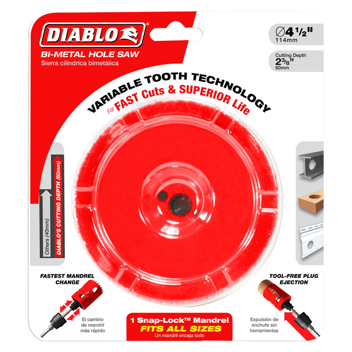 Diablo DHS4250 4-1/4" Bi-Metal Hole Saw - Package image