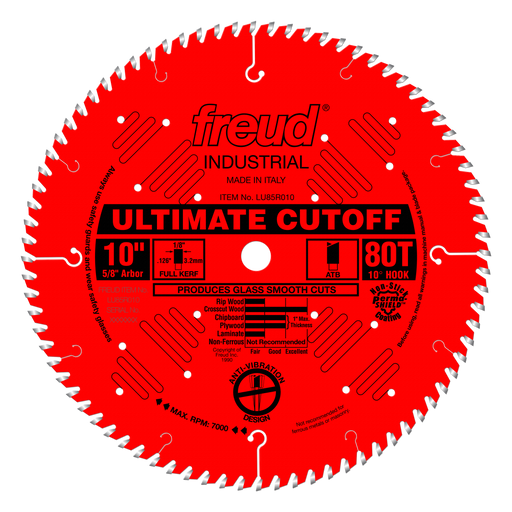 Freud LU85R010 10" Carbide Tipped Saw Blade for Crosscutting - Main image