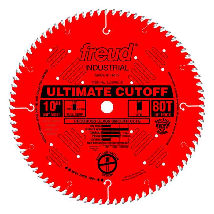 Freud LU85R010 10" Carbide Tipped Saw Blade for Crosscutting - Main image