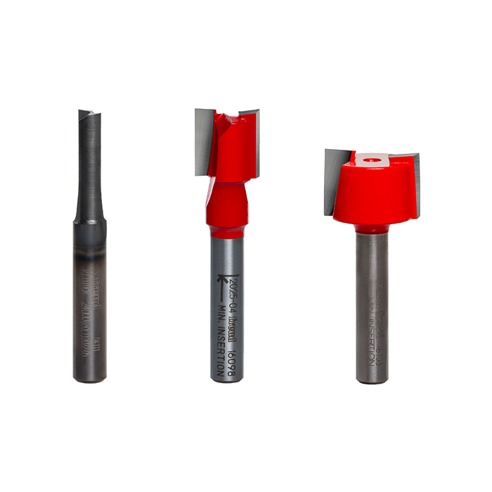 Freud 89-660 3 Piece Undersized Plywood Bit Set (1/4" Shank) - Main image