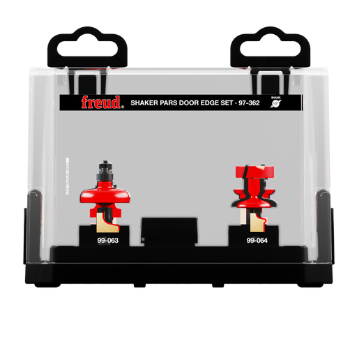 Freud 97-362 3 Piece Premier Adjustable Shaker Door Edge Router Bit Set - Package image