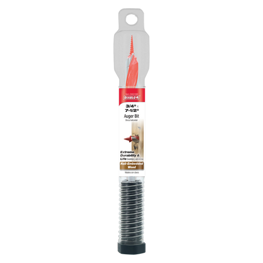 Diablo DAG1090 3/4" x 7-1/2" Auger Bit for Wood & Nail-Embedded Wood - Package image
