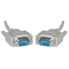 Serial Cable, DB9 Male, UL rated, 9 Conductor, 1:1, 25 foot