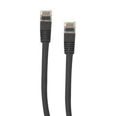 Shielded Cat5e Black Copper Ethernet Cable, Snagless/Molded Boot, POE Compliant, 25 foot