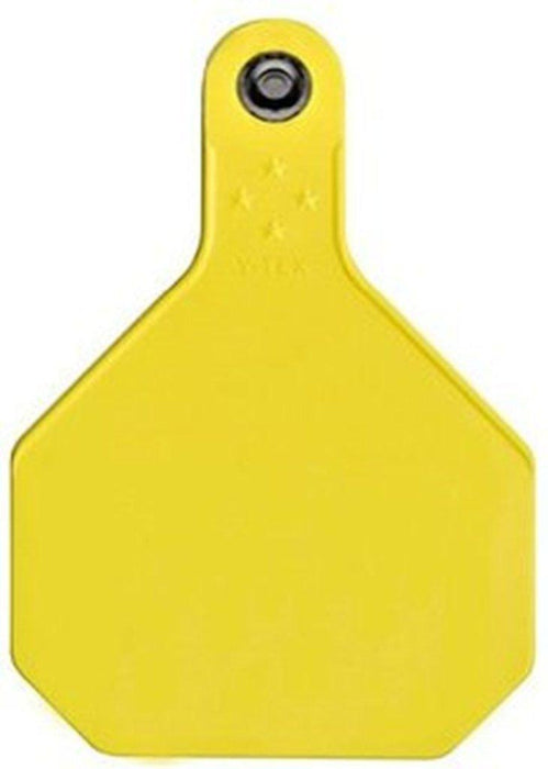 Ear Tags Yellow Large Blank 25/Pk