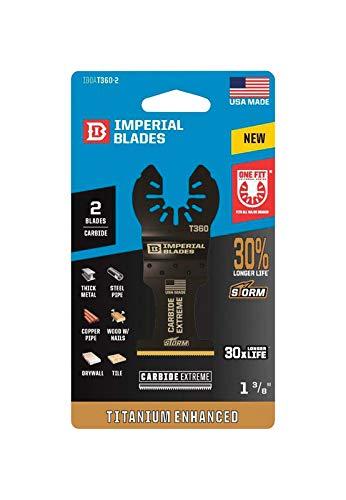 Imperial Blades One Fit 3-1/2 in. L x 1-3/8 in. Dia. Titanium-Coated Bi-Metal Titanium Coated, Carbide Tooth