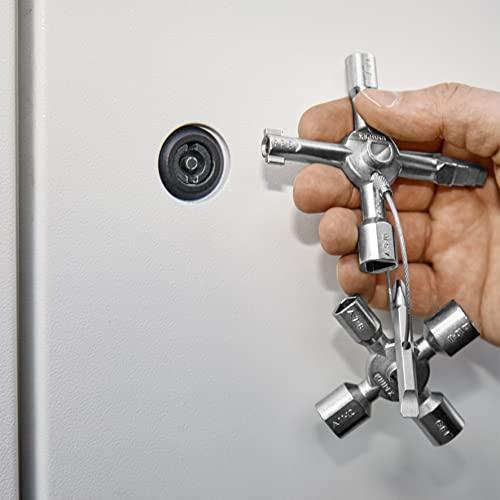 Knipex 00 11 01 TwinKey – for control cabinets, windows and shut-off systems