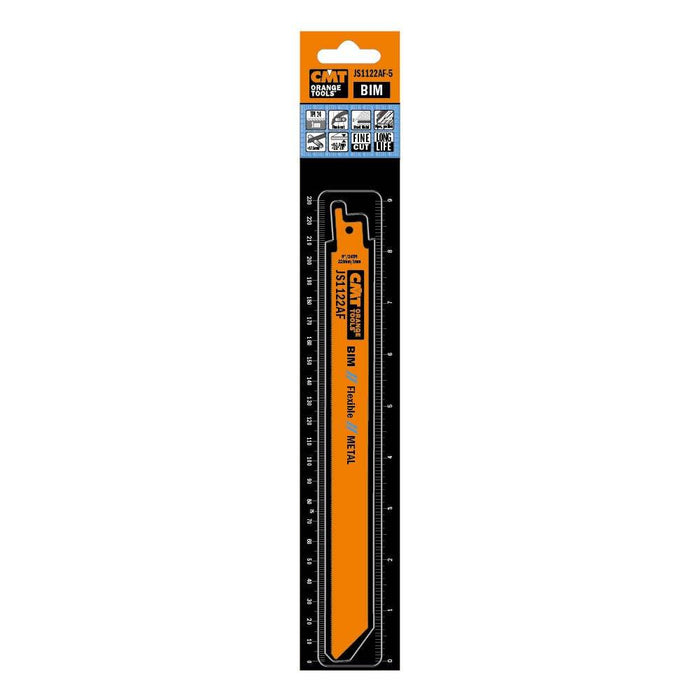 CMT USA, Inc. JS1122AF-5 CMT 24 TPI Bimetal Reciprocating Saw Blades for Metal (5 Pack), 8"